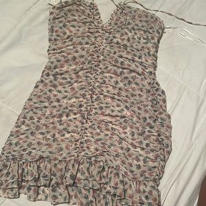 Zara dress with ruffles and sparked flowers , beautiful to go out with